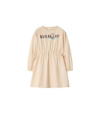 Girls' London Guard Logo Cotton Dress - Little Kid by BURBERRY Girls' London Guard Logo Cotton Dress - Little Kid by BURBERRY