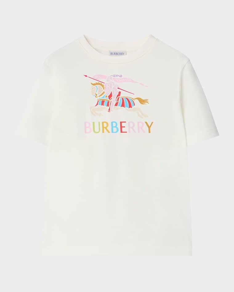 Girl's Multicolor EKD Cotton T-Shirt, Size 3-14 by BURBERRY