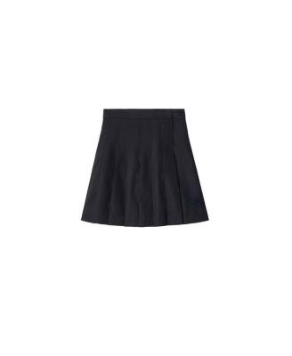 Girls' Pleated Cotton Blend Skirt - Little kid by BURBERRY