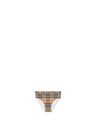 Girls' Ruffe Trim Check Bikini - Little Kid by BURBERRY