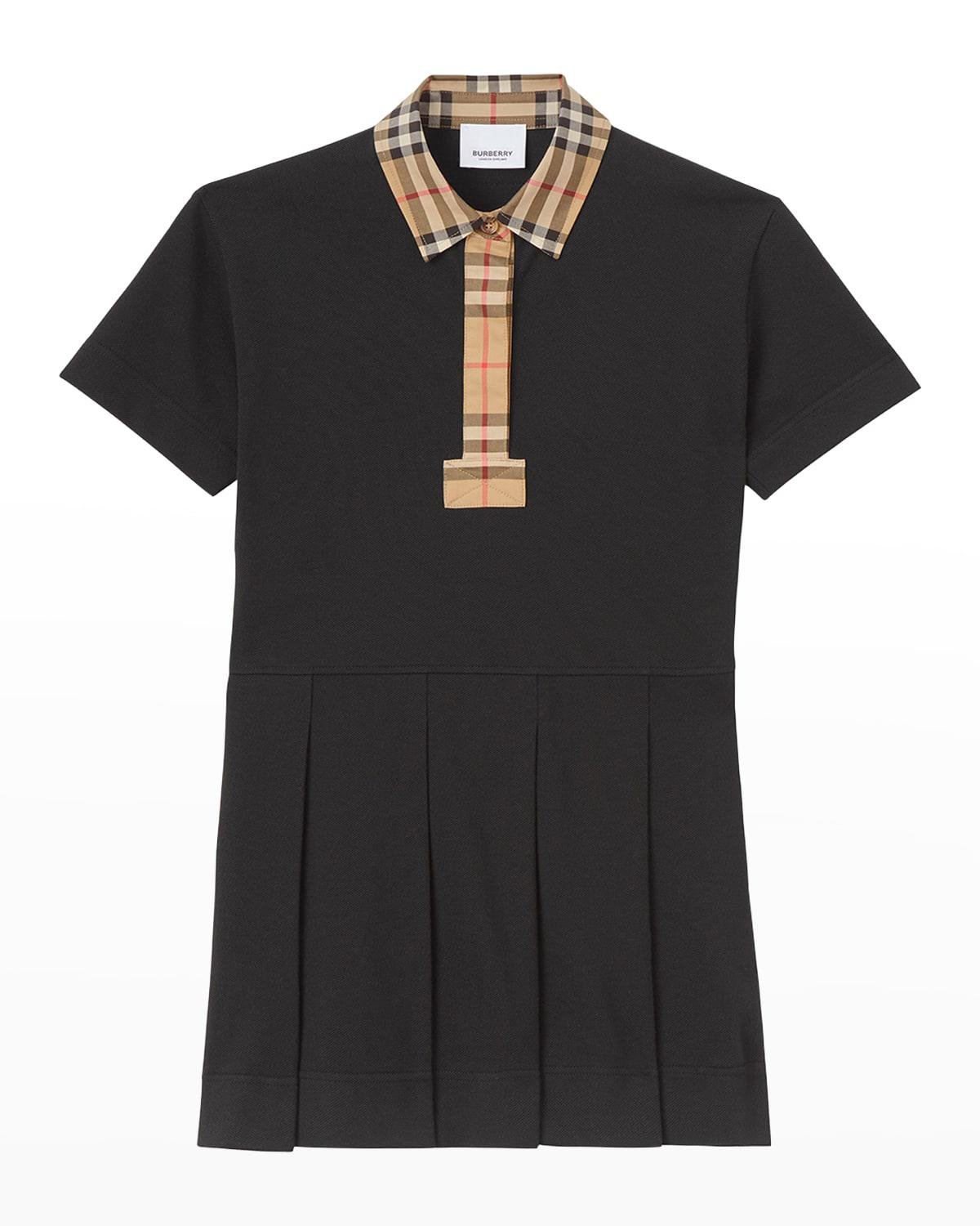 Girl's Sigrid Vintage Check Polo Shirt Dress, Size 3-14 by BURBERRY
