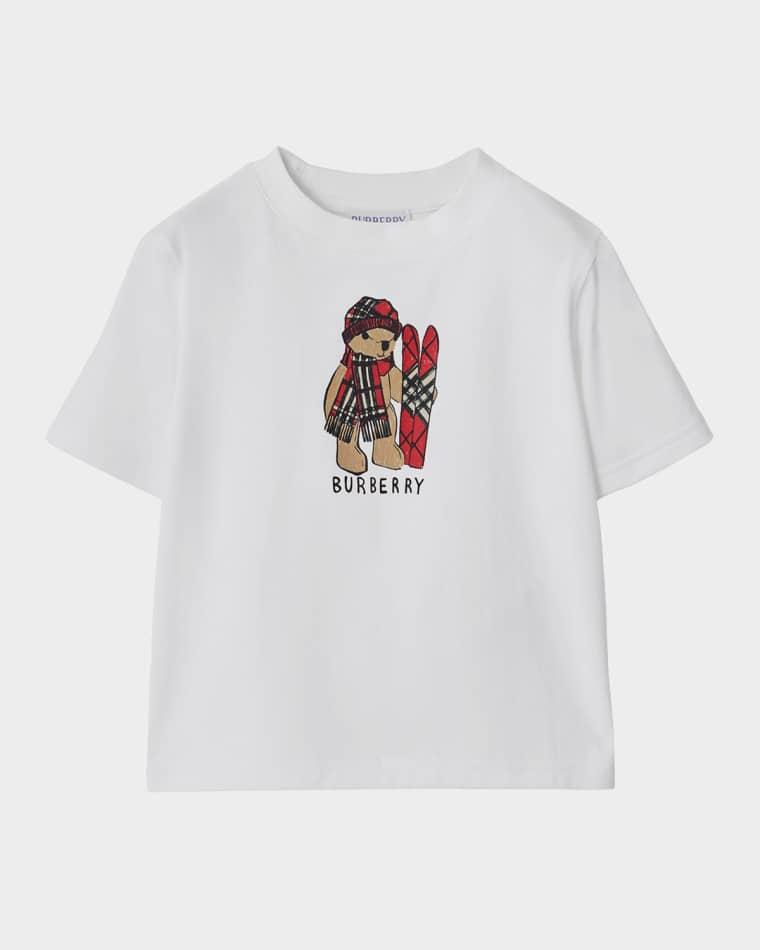 Girl's Ski Bear Cotton T-Shirt, Size 6M-3 by BURBERRY