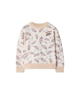 Girls' Umbrella Cotton Sweatshirt - Little Kid by BURBERRY
