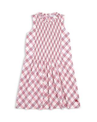 Girls' Yvette Check Sleeveless Cotton Dress - Little Kid by BURBERRY