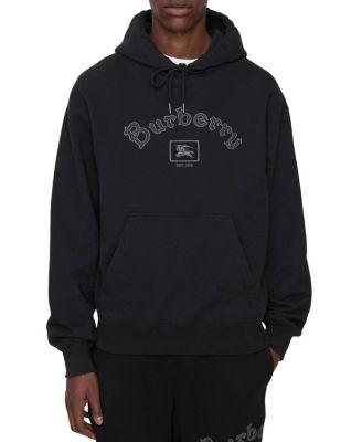 Gothic Logo Cotton Hoodie by BURBERRY