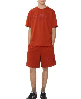 Gothic Logo Cotton Shorts by BURBERRY