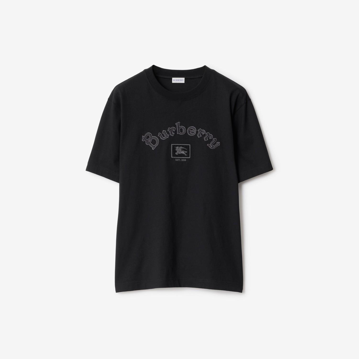 Gothic Logo Cotton T-shirt by BURBERRY