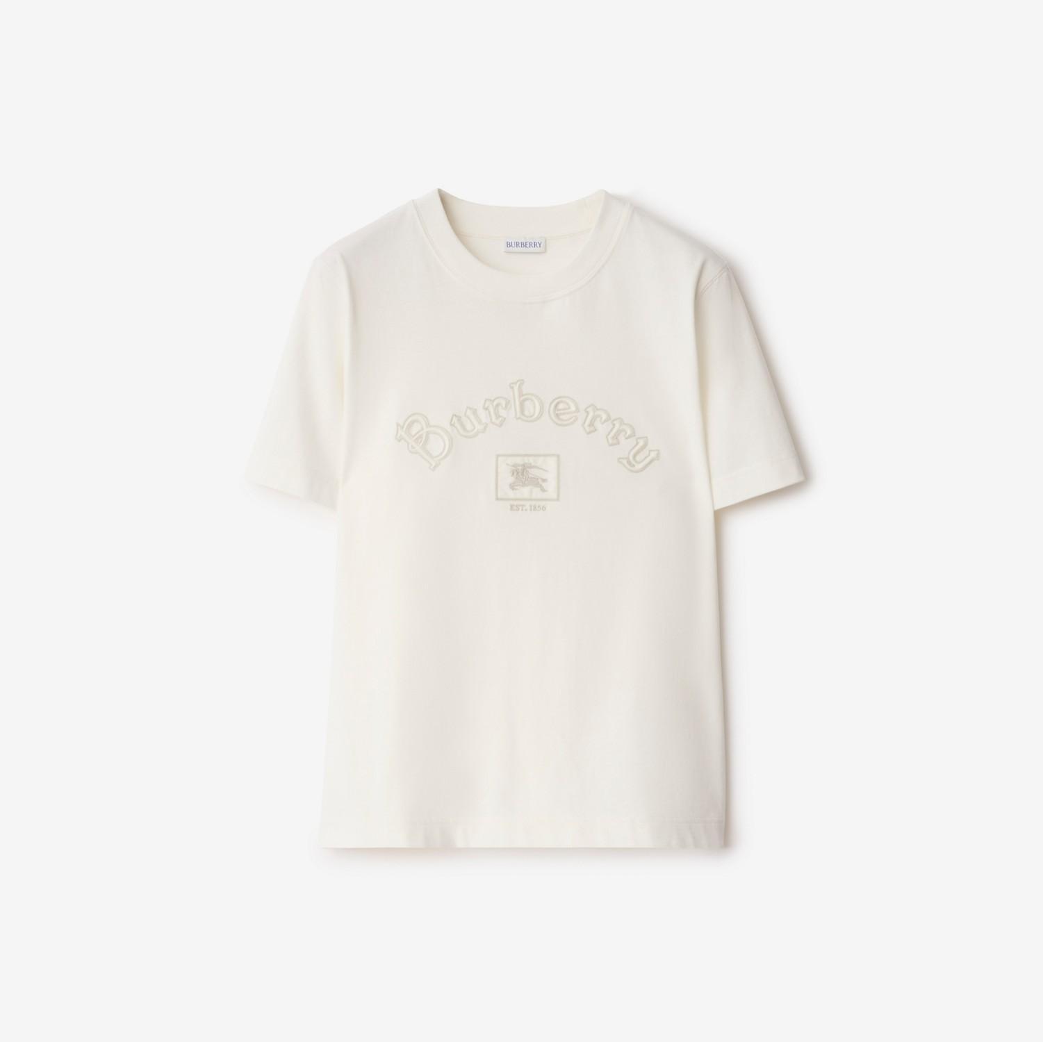 Gothic Logo Cotton T-shirt by BURBERRY