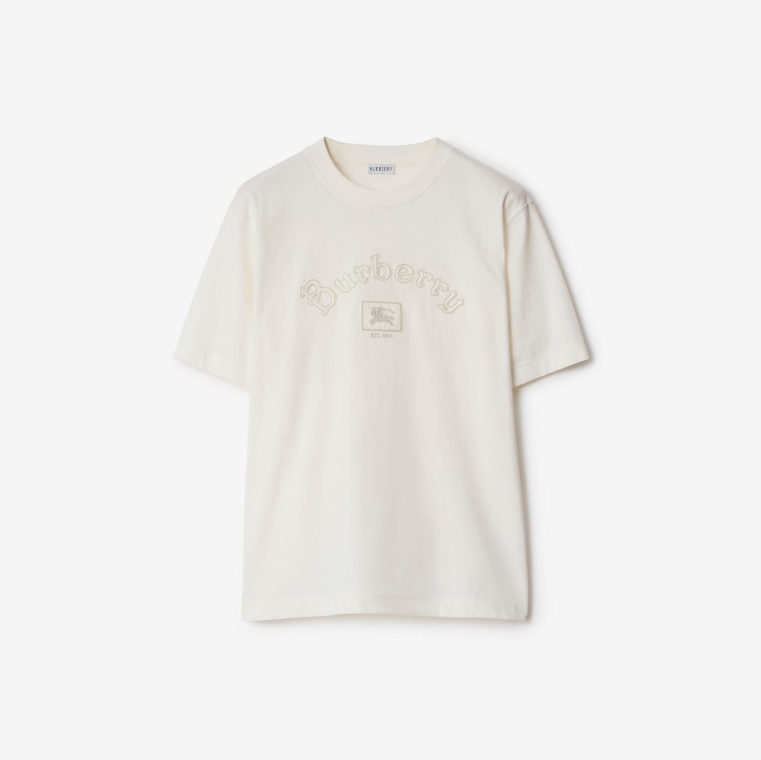 Gothic Logo Cotton T-shirt by BURBERRY