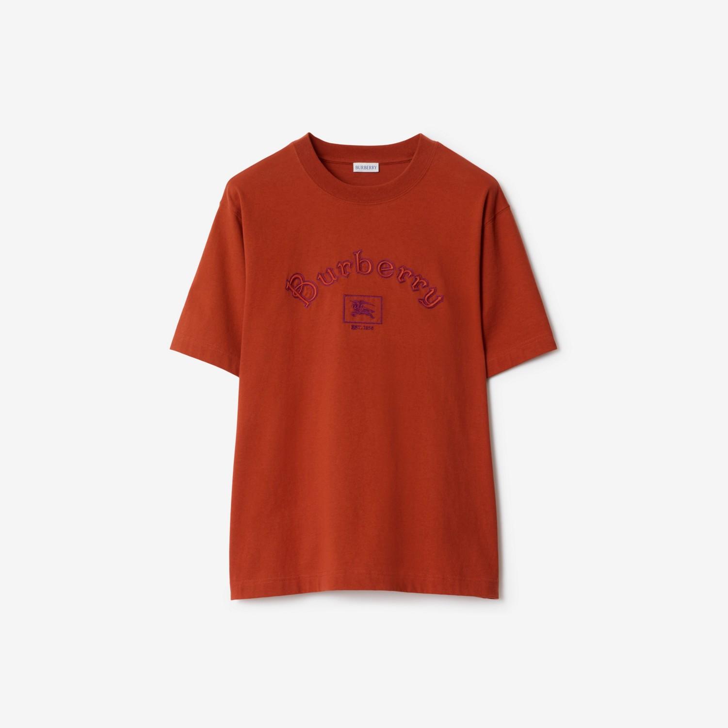 Gothic Logo Cotton T-shirt by BURBERRY