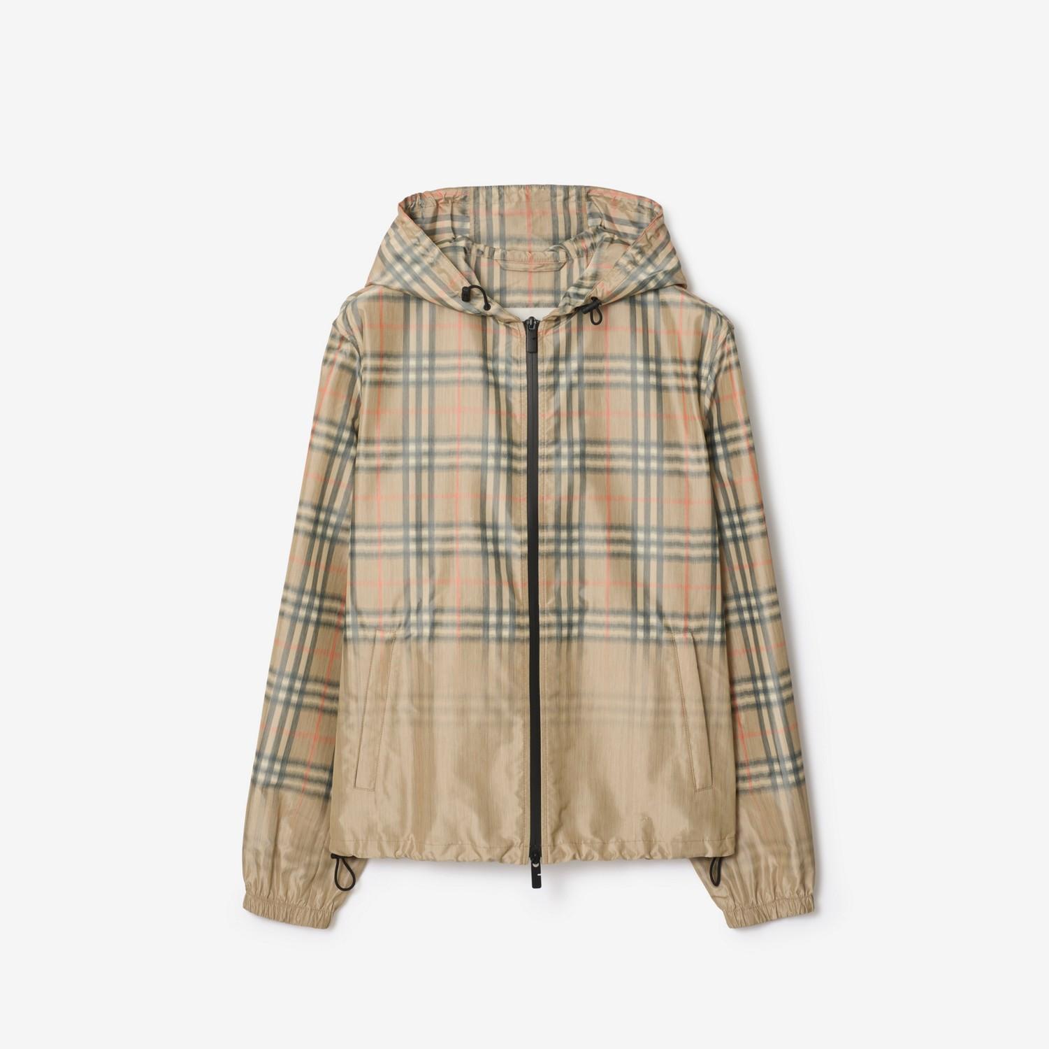 Gradient Check Newport Hooded Jacket by BURBERRY