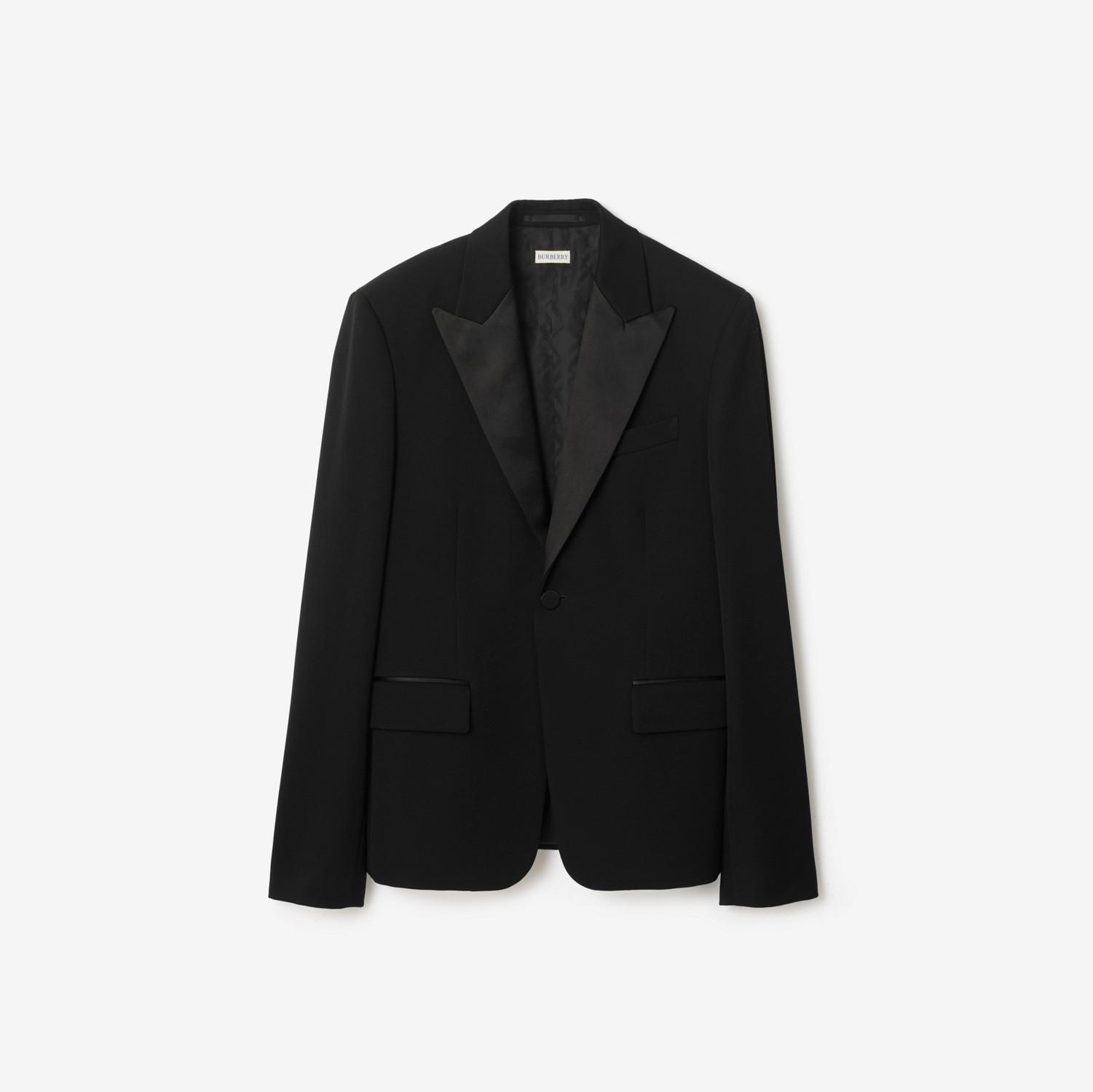 Grain de Poudre Wool Tuxedo Jacket by BURBERRY