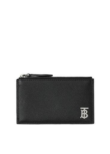 Grainy leather TB zip card case by BURBERRY