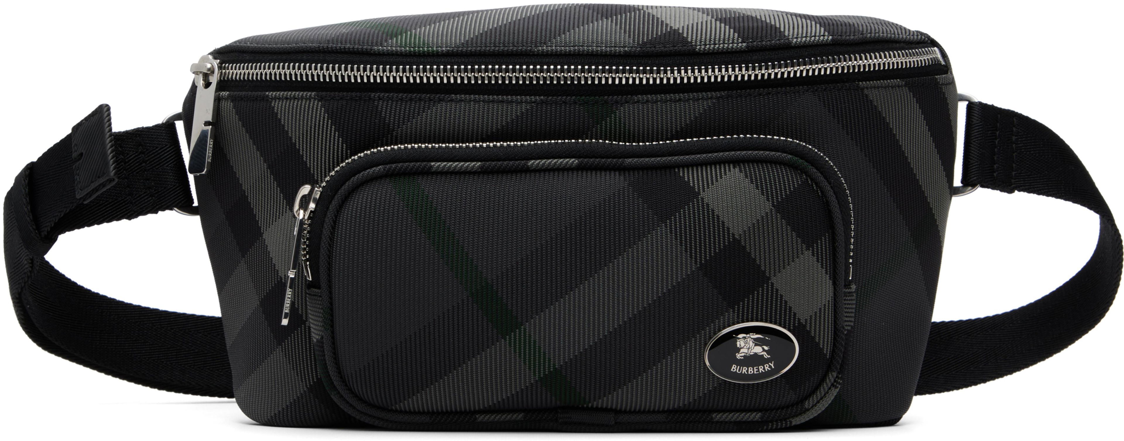 Gray ML Heritage Belt Bag by BURBERRY
