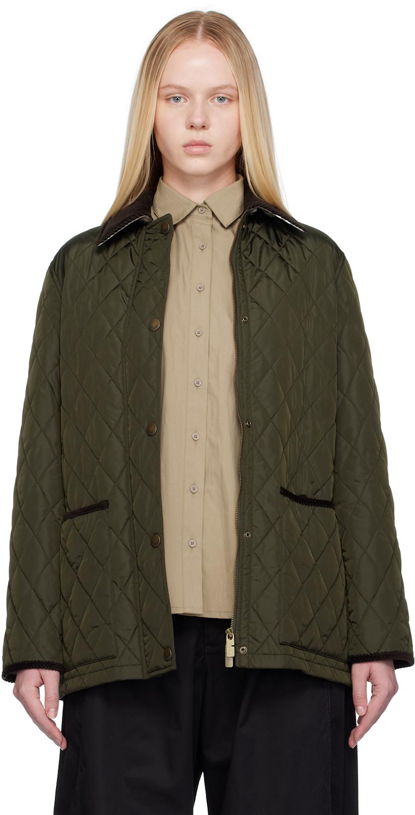 Green Broadway Quilted Nylon Jacket by BURBERRY