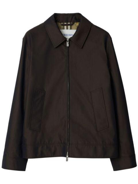 Harrington cotton shirt jacket by BURBERRY
