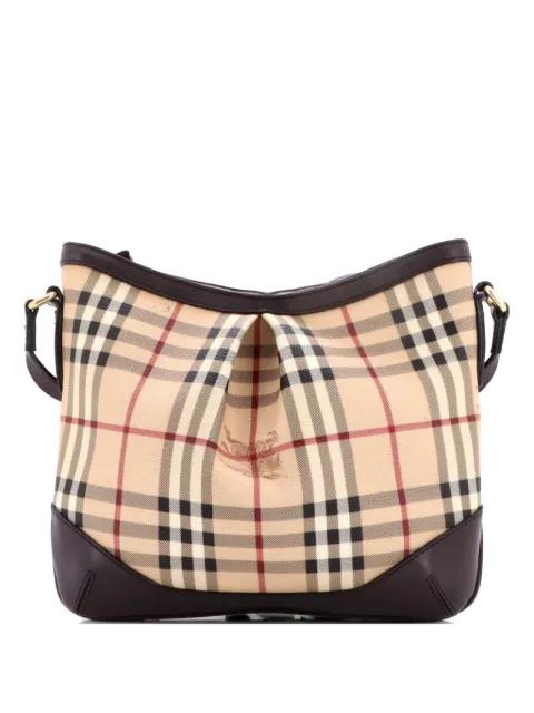 Hartham Haymarket Coated Canvas Medium crossbody bag by BURBERRY 