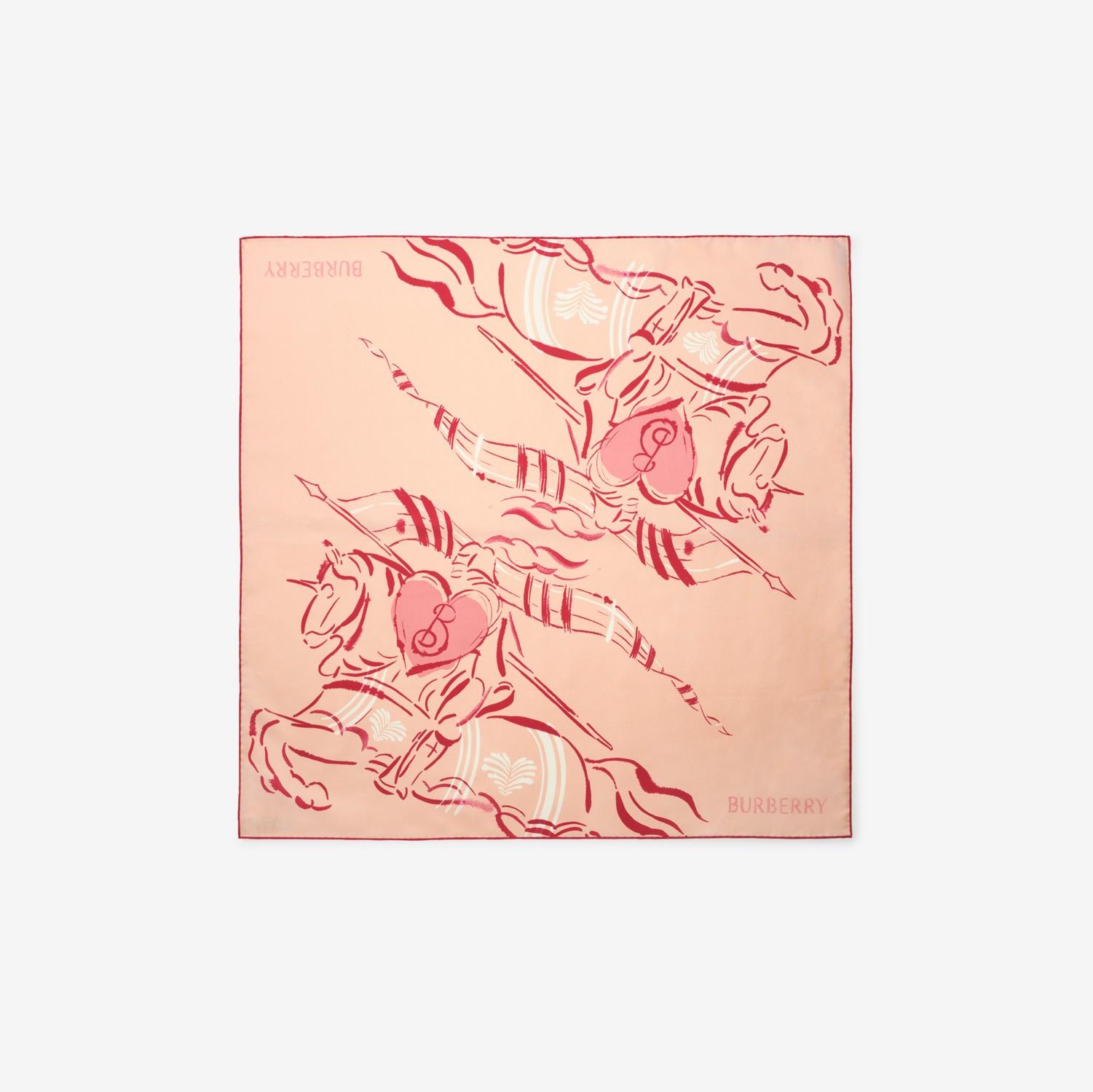 Heart Knight Silk Scarf by BURBERRY