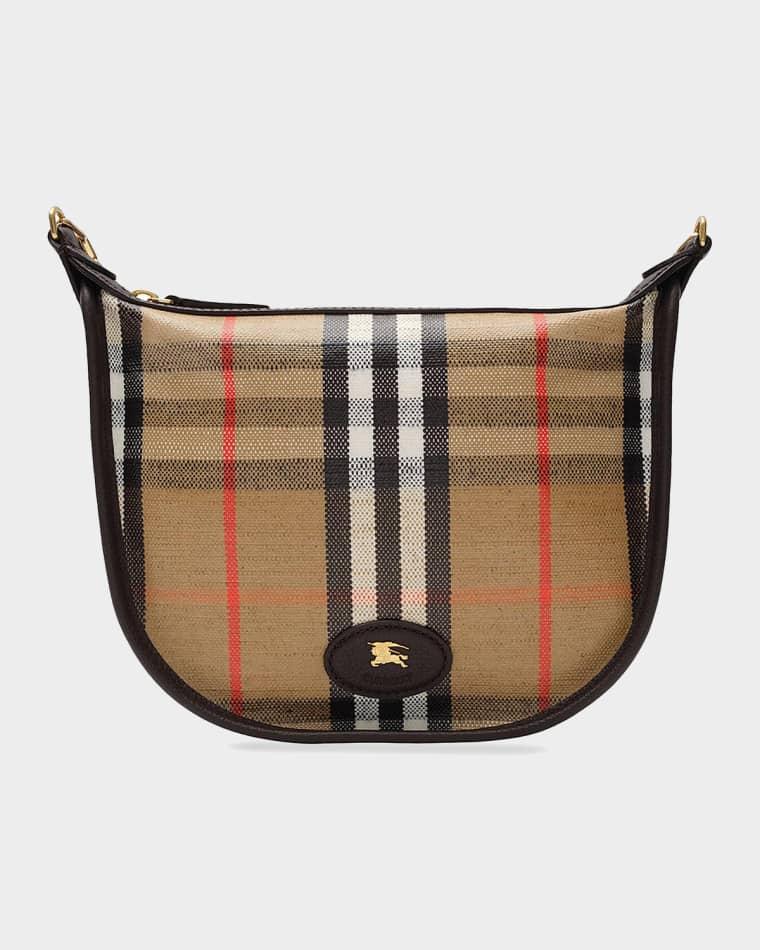 Highlands Coated Check Shoulder Bag by BURBERRY