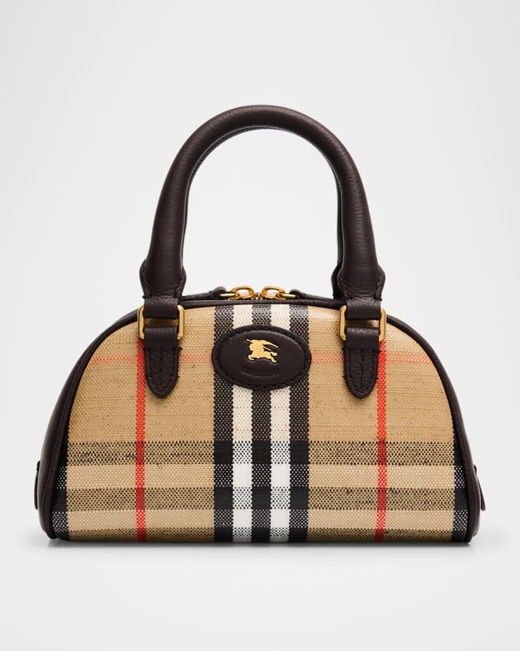 Highlands Mini Check Bowling Crossbody Bag by BURBERRY