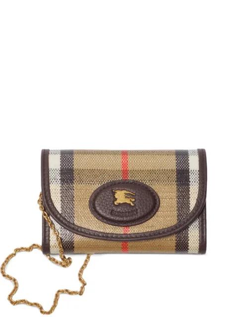 Highlands check chain wallet by BURBERRY