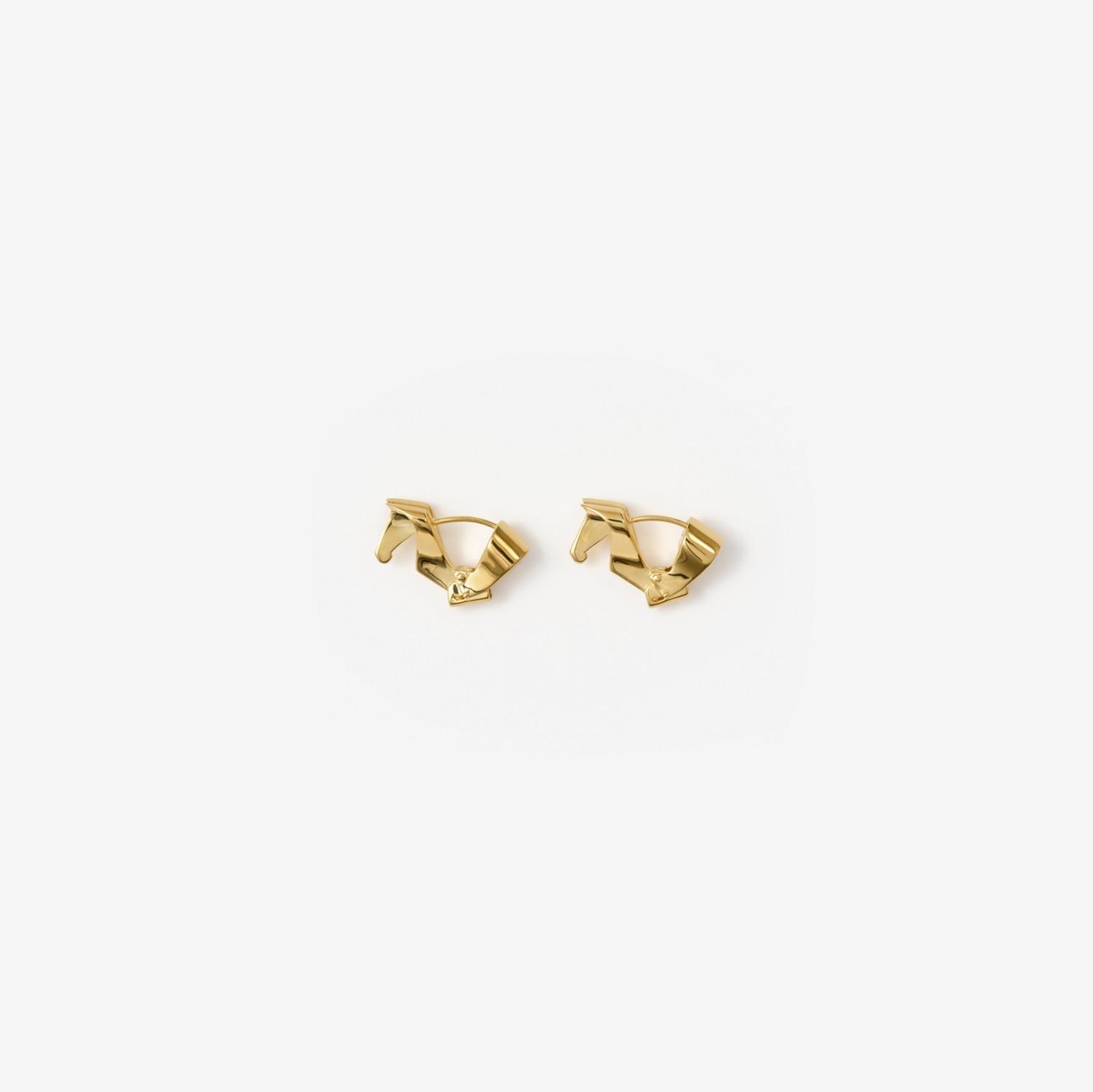 Horse Hoop Earrings by BURBERRY