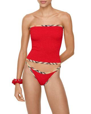 Hunza G x Burberry Devyn Swim Skirt Cover-Up by BURBERRY