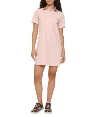 Iris Check Collar Polo Dress by BURBERRY