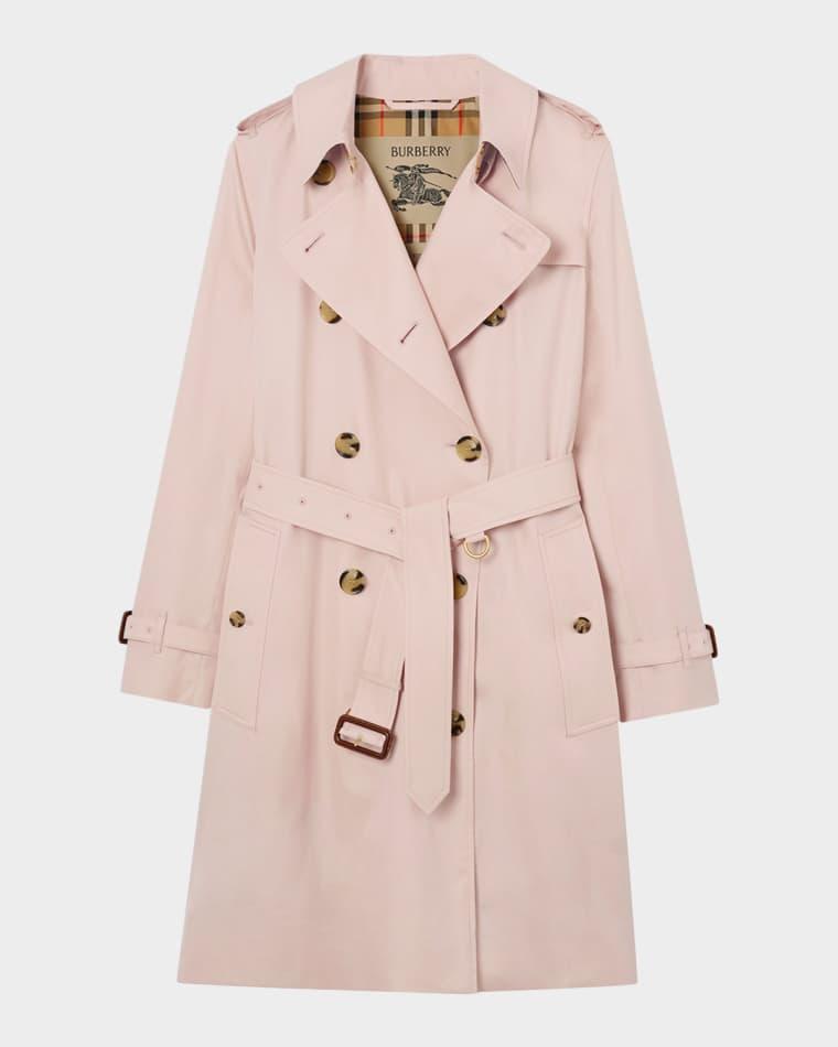 Kensington Belted Double-Breasted Trench Coat by BURBERRY