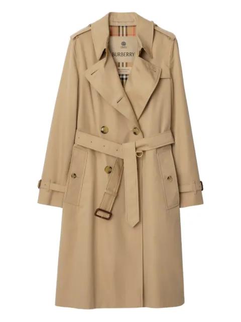 Kensington belted double-breasted trench coat by BURBERRY