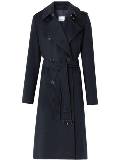Kensington cashmere trench coat by BURBERRY