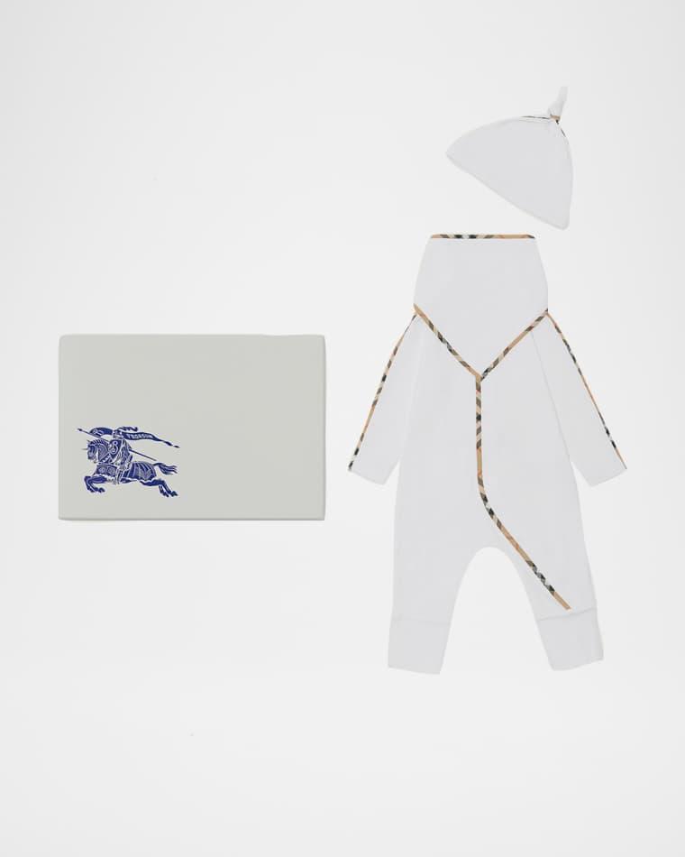 Kid's Hamilton Stretch Cotton Three-Piece Gift Set, Size 1M-12M by BURBERRY