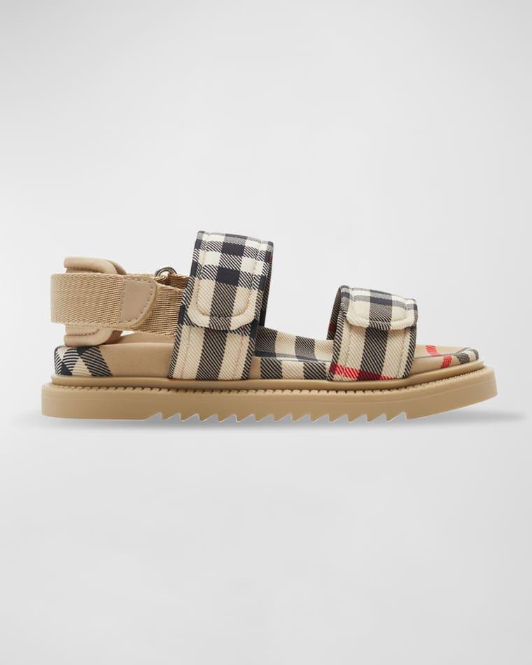 Kid's Jamie Check Sandals by BURBERRY