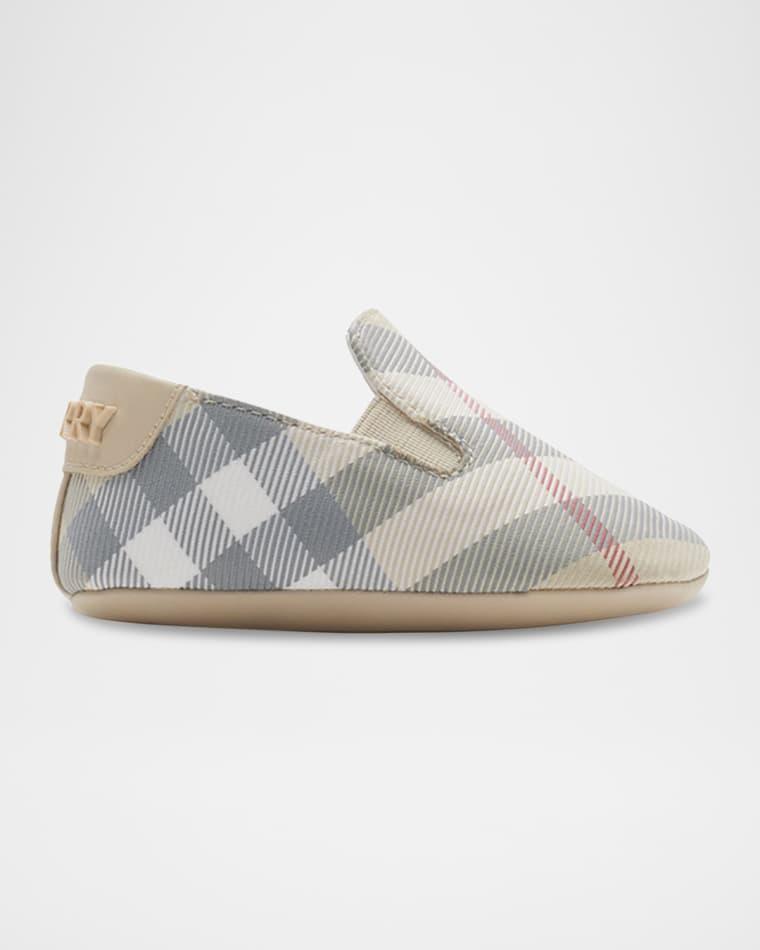 Kid's Marple Logo-Print Pre-Walkers, Baby by BURBERRY