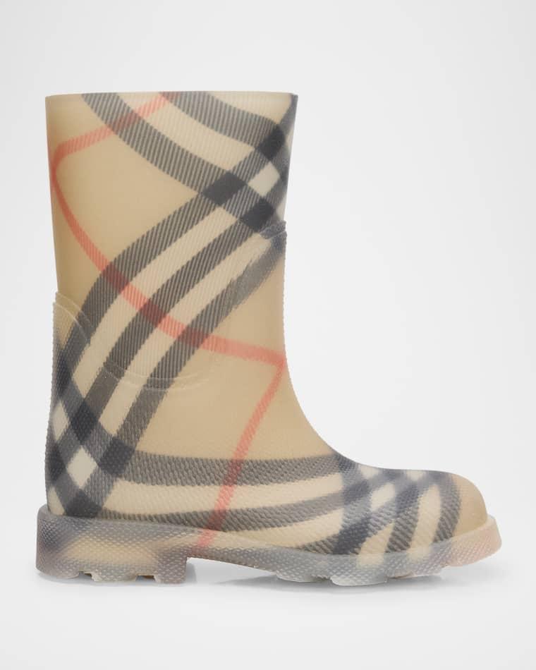 Kid's Marsh Check Rain Boots, Toddler/Kid by BURBERRY
