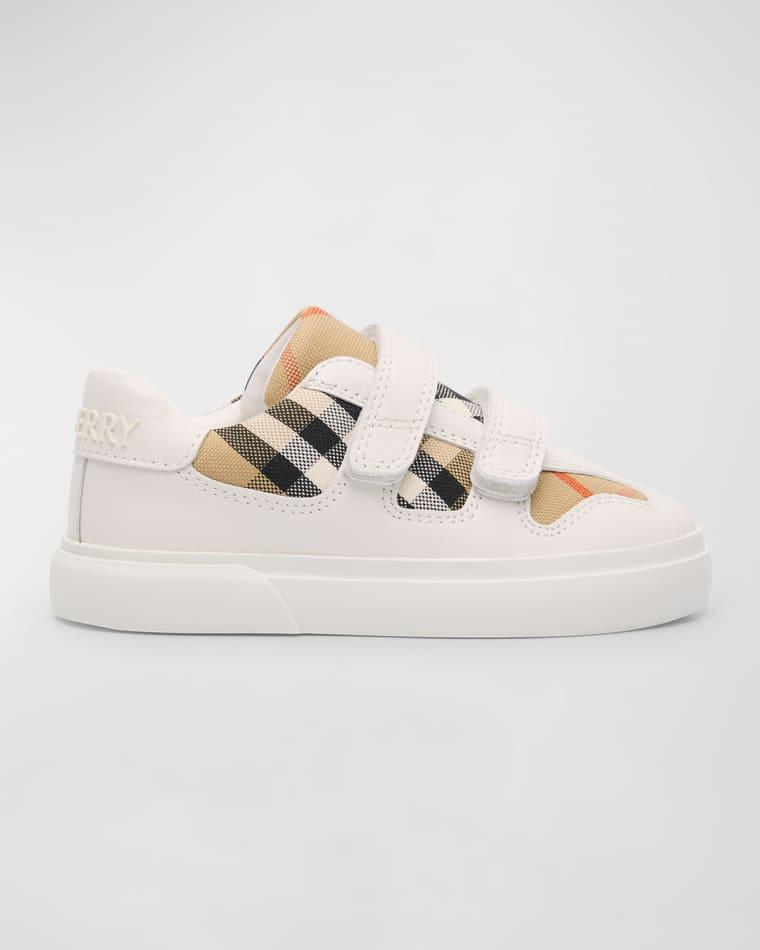 Kid's Noah Strap Check Sneakers by BURBERRY