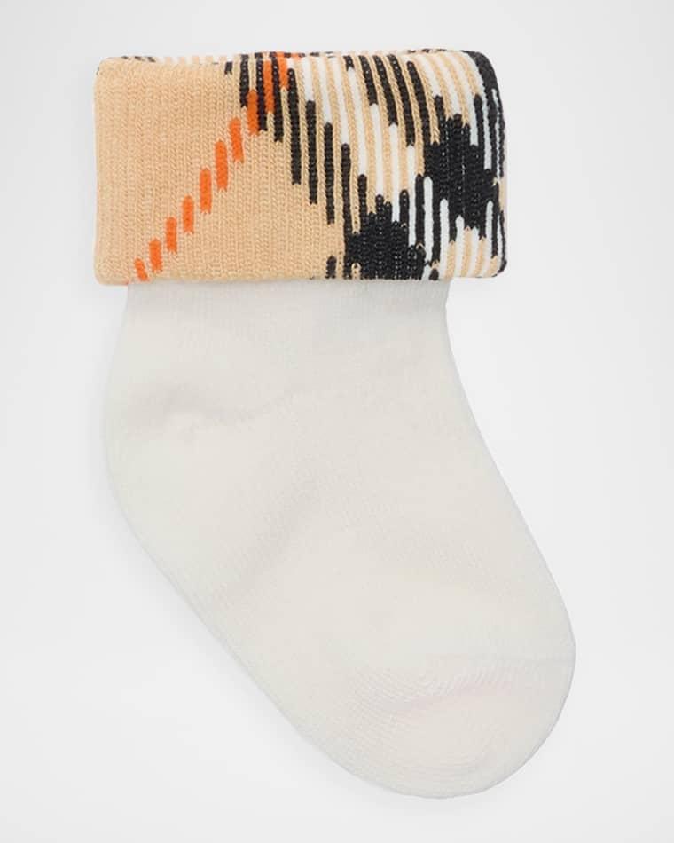 Kid's Two-Pack Cotton-Blend Socks, Size 1M-18M by BURBERRY