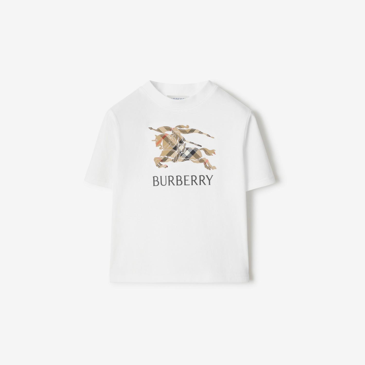 Knight Check Cotton T-shirt by BURBERRY