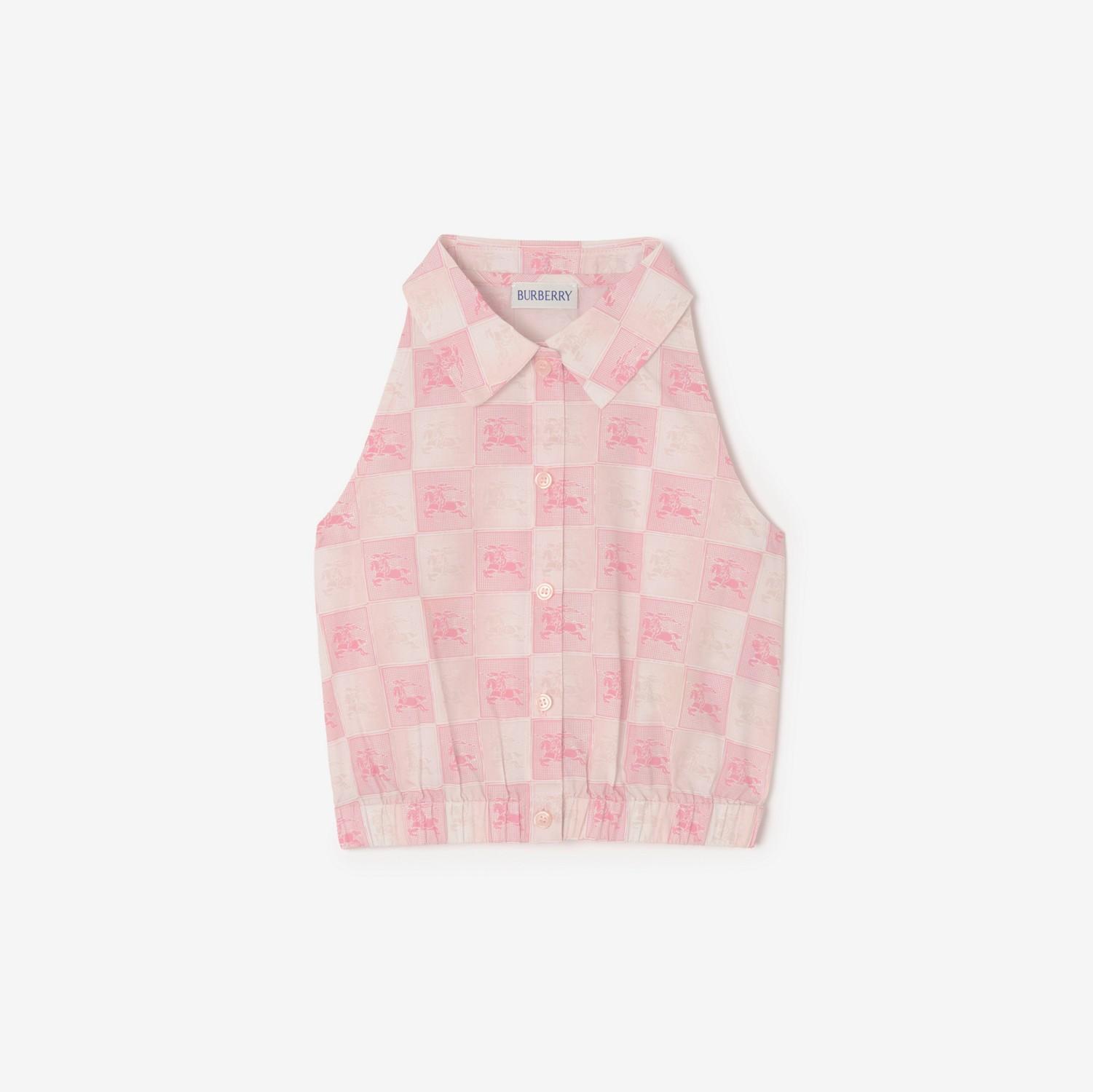Knight Checkerboard​ Cotton Shirt by BURBERRY