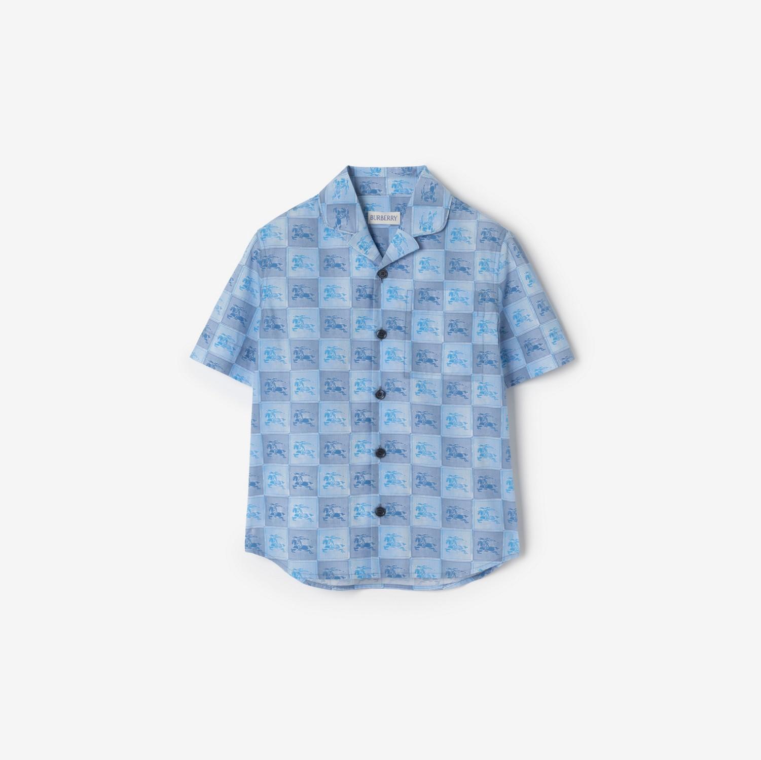 Knight Checkerboard​ Cotton Shirt by BURBERRY
