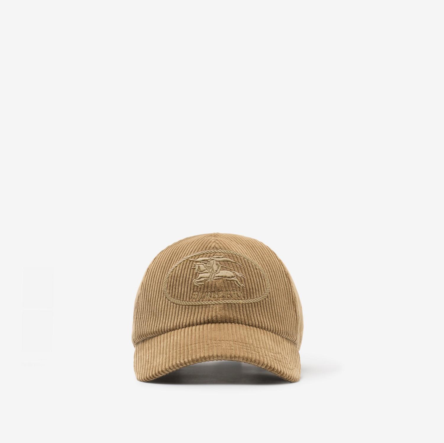 Knight Stamp Corduroy Baseball Cap by BURBERRY