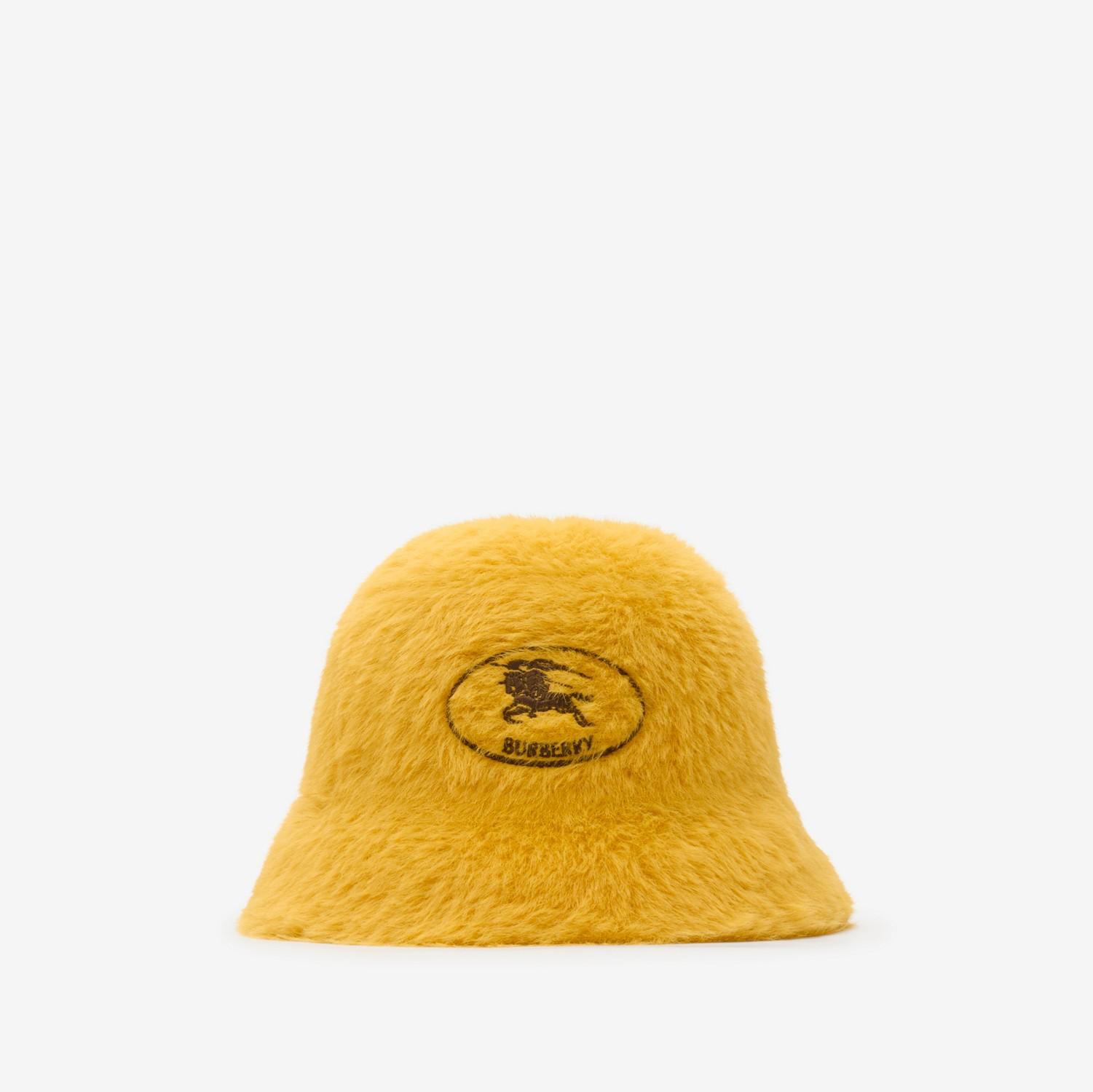 Knight Stamp Faux Fur Bucket Hat by BURBERRY