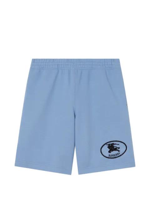 Knight-stamp cotton shorts by BURBERRY