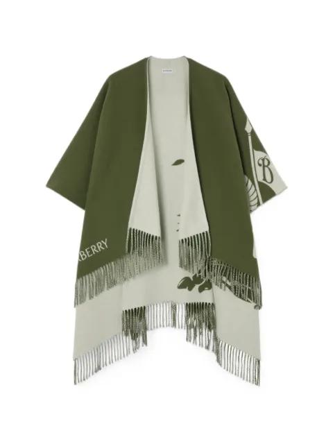 Knight wool cashmere cape by BURBERRY