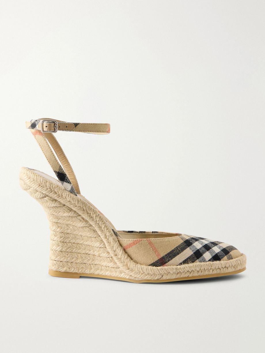 LF Mews 90 espadrille wedges by BURBERRY