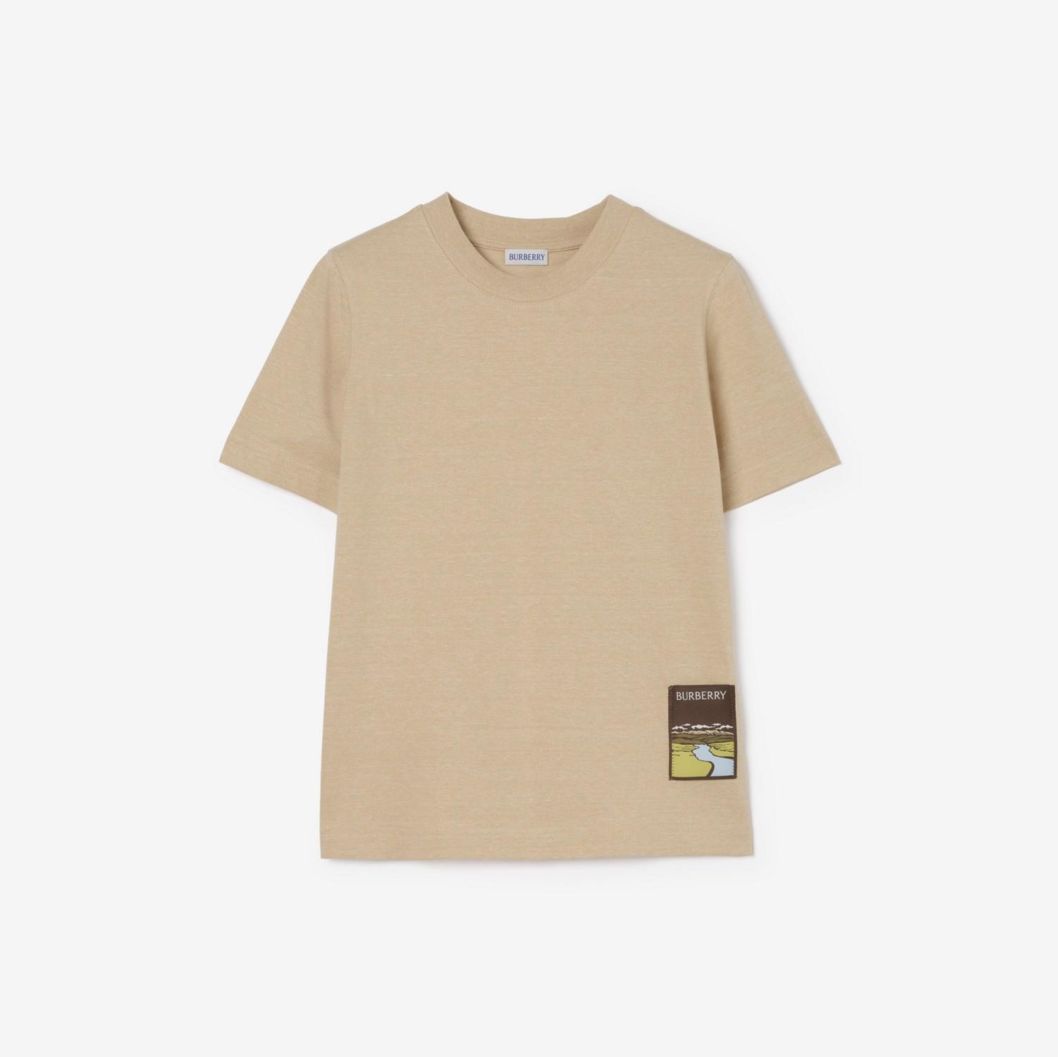 Landscape Label Cotton T-shirt by BURBERRY