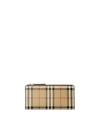 Large Check Bifold Wallet by BURBERRY