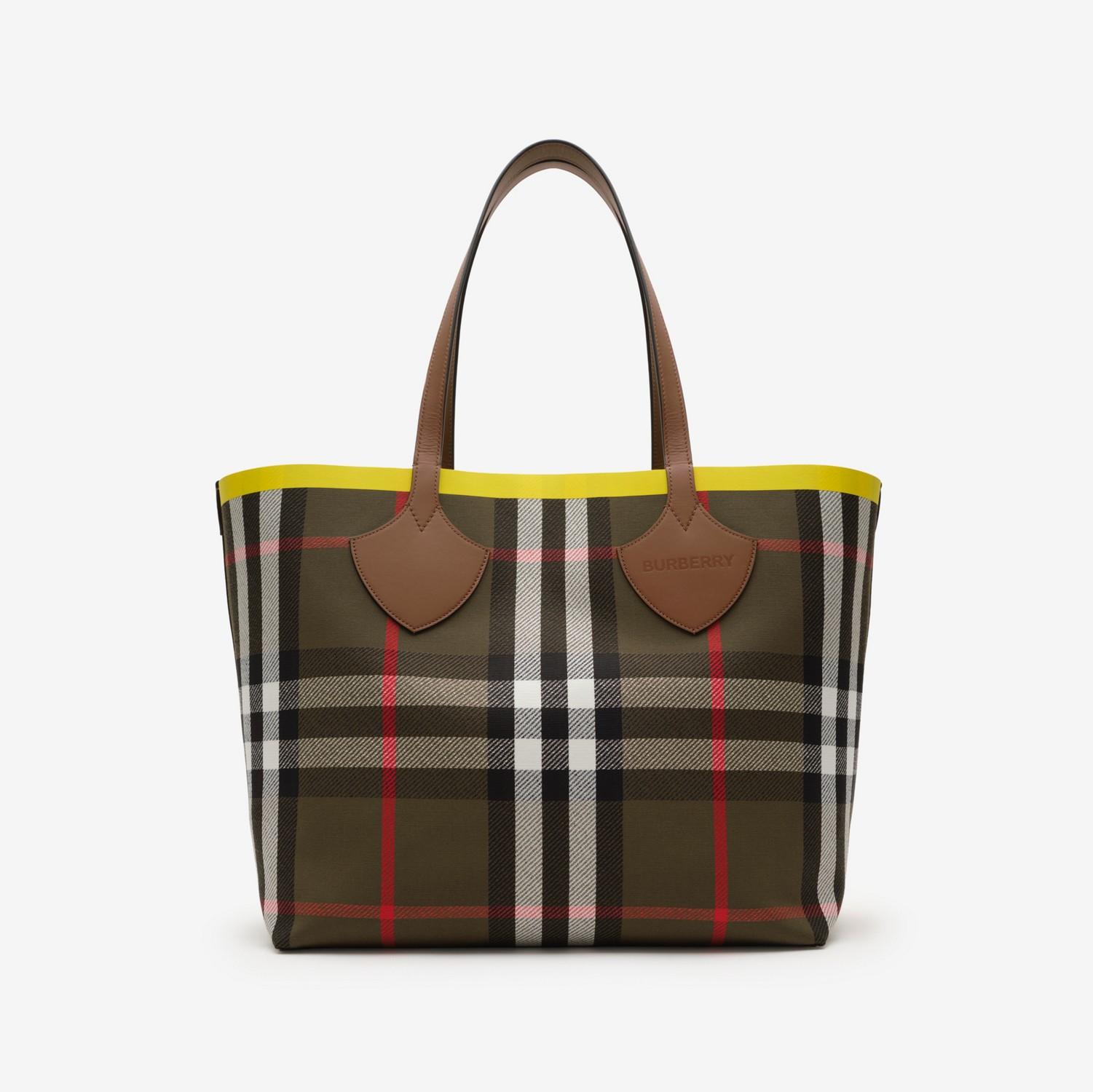 Large Check Tote by BURBERRY