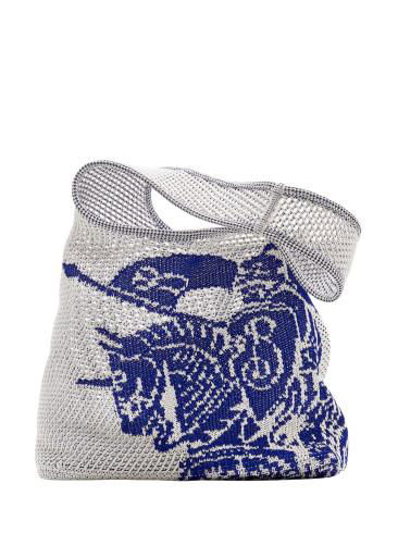 Large ekd crochet bag by BURBERRY