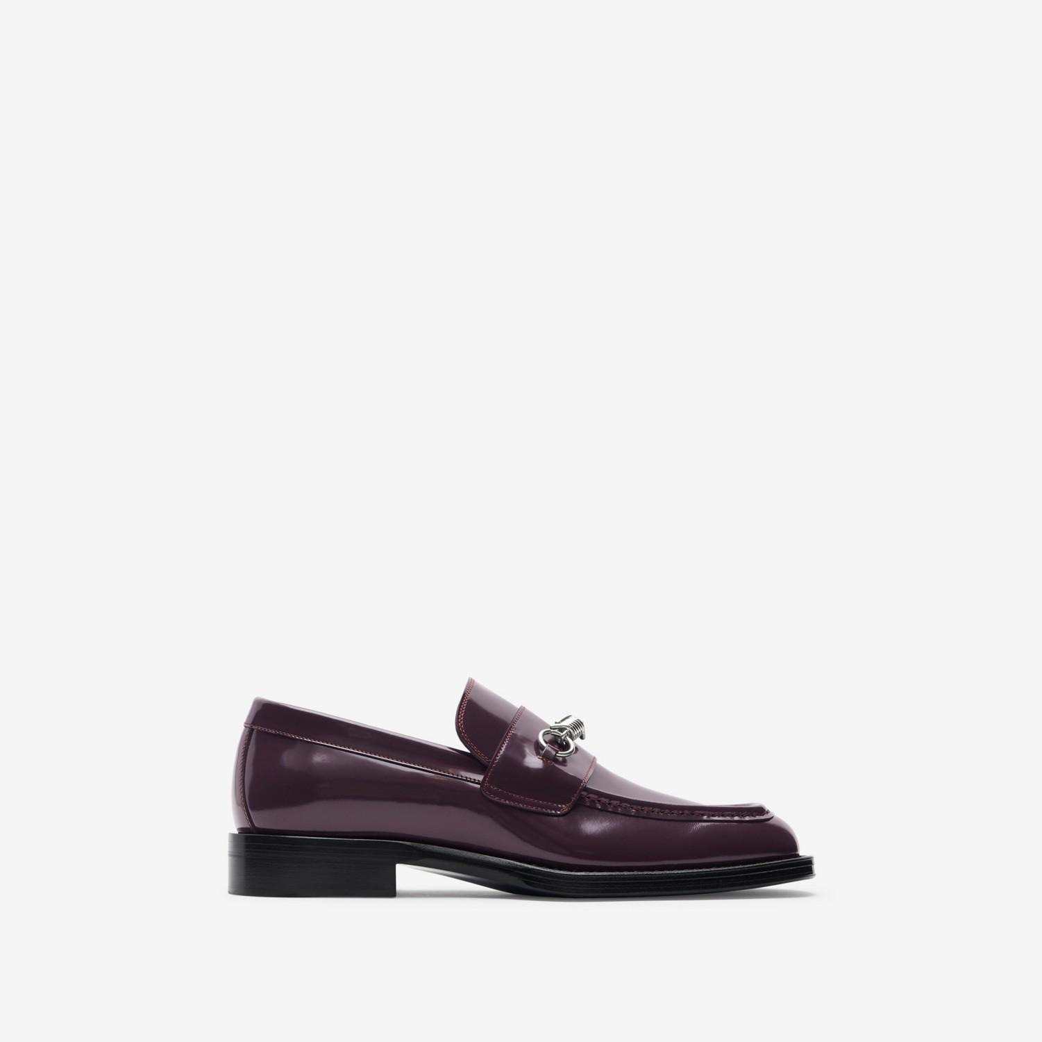 Leather Barbed Loafers by BURBERRY